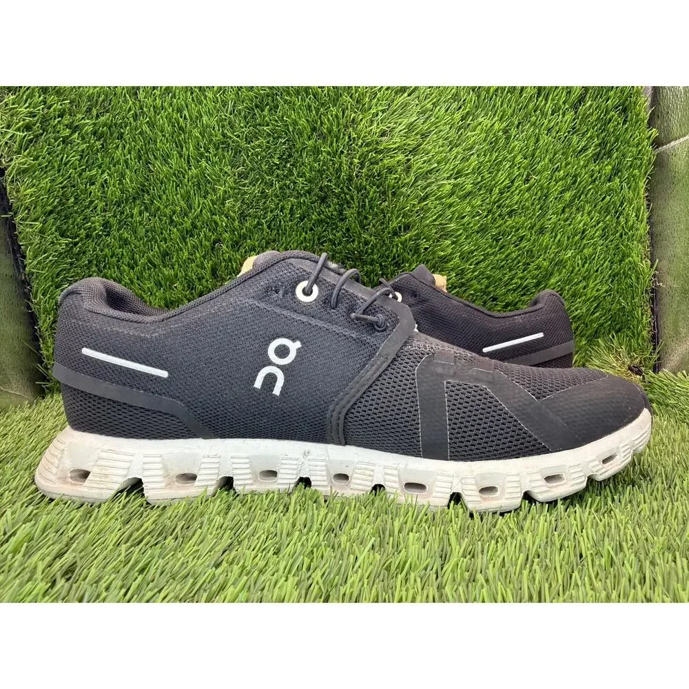 On Running Cloud 5 59.98904 Athletic Sneaker Women's 8.5 Black Mesh Sports Gym